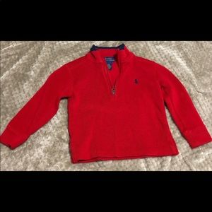 NWOT boys 3T POLO Ralph Lauren half zip sweater
